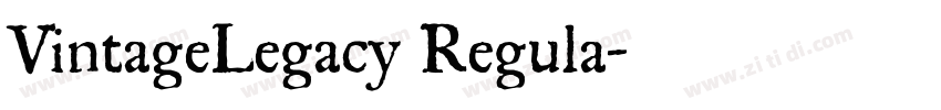 VintageLegacy Regula字体转换